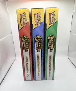 Pokemon TCG Ascended Heroes Mega EX Box Lot (3) Emboar Feraligatr Meganium NEW - Image 1