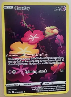 POKEMON ~ COMFEY ~ GG14/GG70 ~ CROWN ZENITH ~ FULL ART ~ HOLOFOIL ~ RARE ~ NM - Image 1