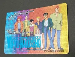 Yu Yu Hakusho Card Hero Collection Kira PP Card Togashi Yoshihiro Rare Used - Image 1