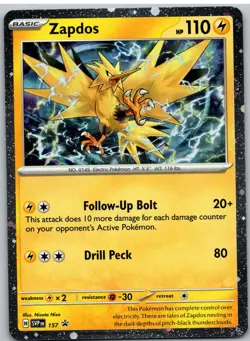 Zapdos 157 Holo Promo Scarlet & Violet Promo Pokemon NM - Image 1