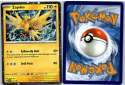 Zapdos 157 Holo Promo Scarlet & Violet Promo Pokemon NM - Image 3