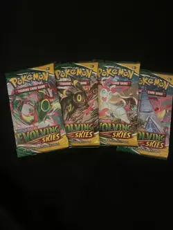 Lot of 5x Pokemon TCG Sword & Shield Evolving Skies Booster Pack 5 packs per lot 820650808777 - Image 1