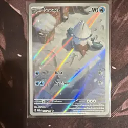 Pokemon TCG Snover 140/132 Me01 Mega Evolution Holo Basic 90 HP English Nurikabe - Image 1