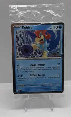 Pokemon Keldeo 019/086 Chaos Rising Promo Holo Barnes Noble - SEALED - Image 1