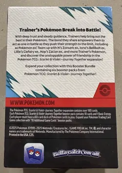 Pokemon TCG Journey Together Factory Sealed Booster Bundle Box with 6 packs - Image 2