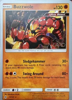 Buzzwole 77/131 R World Championship Decks Pokemon NM - Image 1