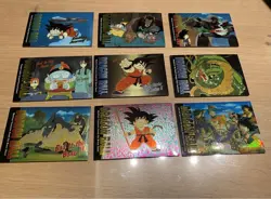 Dragon Ball Carddass Set USA 1996 Reflector Kira 1 Card 8 Normal Cards - Image 1