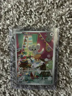 Pokemon TCG Minccino 182/162 Temporal Forces Illustration Rare NM - Image 1