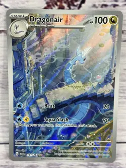 Dragonair 181/165 Illustration Rare Holo Scarlet & Violet 151 Pokemon TCG Single - Image 1