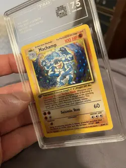 Pokemon TCG Machamp Holo Unlimited Holo Rare 1st Edition Base Set 8/102 - Image 2