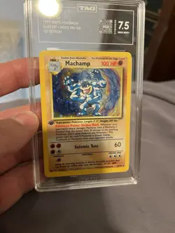 Pokemon TCG Machamp Holo Unlimited Holo Rare 1st Edition Base Set 8/102 - Image 3