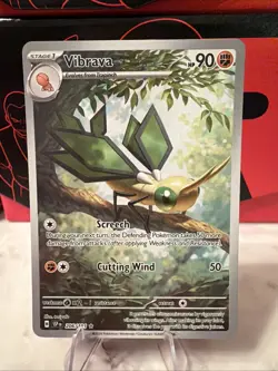 Pokemon TCG Vibrava 206/191 IR Illustration Rare Holo Surging Sparks - Image 1