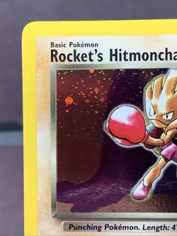 Pokemon TCG Gym Heroes Rocket's Hitmonchan Holo Rare 11/132 WOTC VTG NM- - Image 2