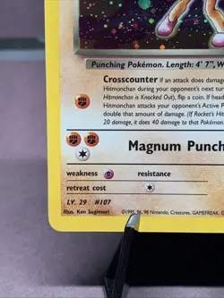 Pokemon TCG Gym Heroes Rocket's Hitmonchan Holo Rare 11/132 WOTC VTG NM- - Image 5