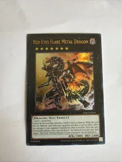 Red-Eyes Flare Metal Dragon Unl Ed Ultra Rare LDK2-ENJ41 Yu-Gi-Oh! LP/NM - Image 1