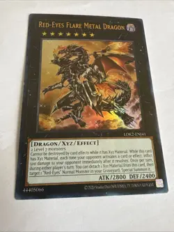 Red-Eyes Flare Metal Dragon Unl Ed Ultra Rare LDK2-ENJ41 Yu-Gi-Oh! LP/NM - Image 2