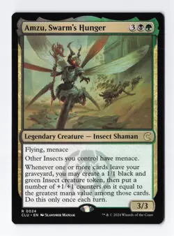 Amzu Swarms Hunger Regular Rare Clue Ravnica Magic the Gathering MTG Card NM - Image 1