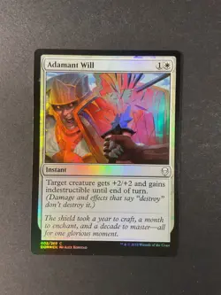 Adamant Will - Foil - Dominaria - Magic the Gathering - MTG - Image 1
