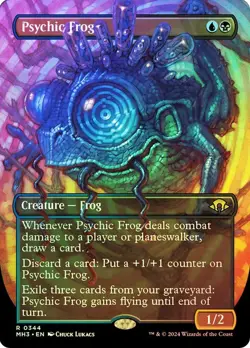 Psychic Frog (Borderless) Modern Horizons 3 Foil NM Near Mint MTG Magic - Image 1