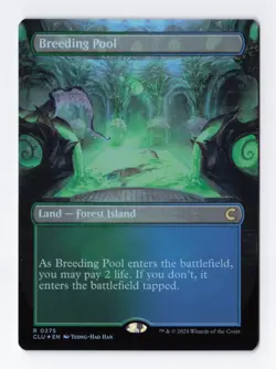 Breeding Pool Borderless Foil Rare Clue Ravnica Magic the Gathering MTG Card NM - Image 1