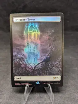 Reliquary Tower (Full Art) FOIL - MTG - MagicFest Cards (MFP) - MISPRINT - NM- C - Image 1
