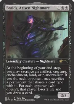 MTG English Braids, Arisen Nightmare NM Foil - Image 1