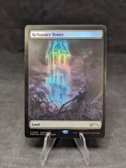 Reliquary Tower (Full Art) FOIL - MTG - MagicFest Cards (MFP) - MISPRINT - NM- B - Image 1