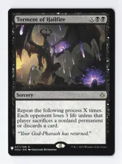Torment of Hailfire Regular Rare The List Magic the Gathering MTG Card NM - Image 1