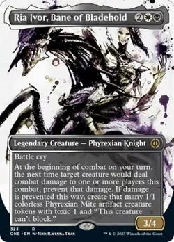 Ria Ivor, Bane of Bladehold (Borderless) -Foil Near Mint MTG - Image 1