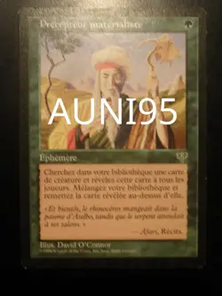 mtg magic worldly tutor MIRAGE FRENCH vf fr materialist tutor 2 available - Image 1