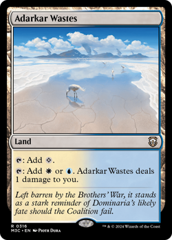 Adarkar Wastes Modern Horizons 3 Commander PLD Land Rare MAGIC MTG CARD ABUGames - Image 1