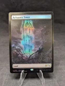 Reliquary Tower (Full Art) FOIL - MTG - MagicFest Cards (MFP) - MISPRINT - NM- A - Image 1