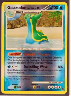 2007 GASTRODON East Sea 8/132 D&P SECRET WONDERS POKEMON-RARE REVERSE HOLO-NM/LP - Image 1
