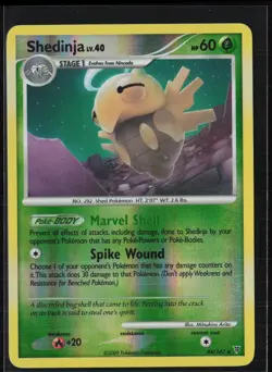Shedinja 44/147 Rare Supreme Victors Pokemon Reverse Holo Moderately Played - Image 1