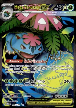 Pokemon TCG ME01: Mega Evolution #155/132 Mega Venusaur ex - Image 1