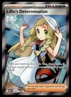 Pokemon TCG ME01: Mega Evolution #169/132 Lillie's Determination Holo NM - Image 1