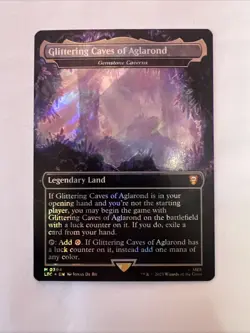 1x SURGE FOIL Glittering Caves of Aglarond, NM, LTC, Magic: the Gathering, MtG - Image 1