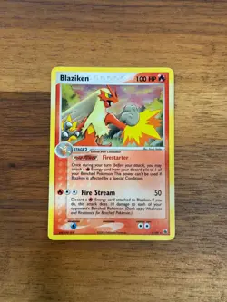 Pokemon Ruby and Sapphire Blaziken 3/109 Holo LP - Image 1