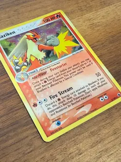 Pokemon Ruby and Sapphire Blaziken 3/109 Holo LP - Image 2
