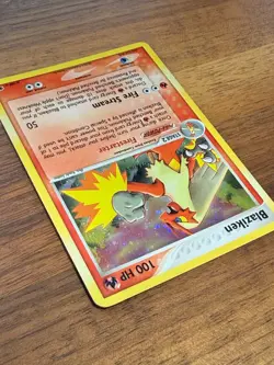 Pokemon Ruby and Sapphire Blaziken 3/109 Holo LP - Image 4