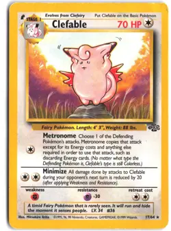 Clefable 17/64 Rare Jungle Pokemon Unlimited - Image 1
