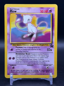 Mew 8 Promo Wizards Black Star Promos Pokemon NM - Image 1