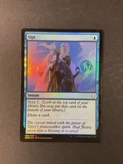 Opt - Foil - Dominaria - Dominaria - Magic the Gathering - MTG - Image 1