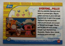 1999 Topps Pikachu's Vacation - Everyone Pull!!! #52 Black Logo NM - Image 2