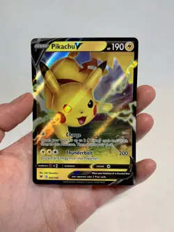 Pikachu V 043/185 - Pokemon TCG Vivid Voltage - NM - Image 3