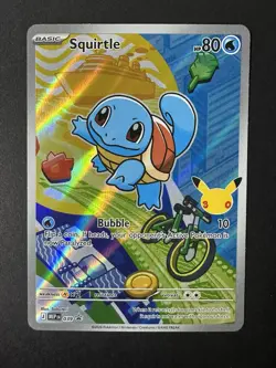 Pokemon Squirtle 039 First Partner Illustration Full Art Holo Promo - Image 1