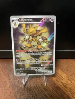Pokemon Center Alakazam Stamped 009 Mega Evolutions Promo - Image 1