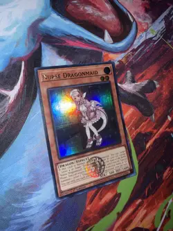 Yu-gi-oh! Nurse Dragonmaid BLMM-EN054 Ultra Rare 1st Ed NM - Image 1