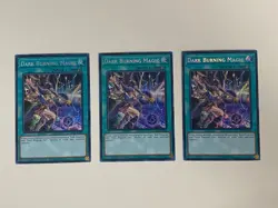 Yugioh - Dark Burning Magic x 3 - Limited Edition Secret Rare NM - Free Holo - B - Image 1
