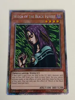 Yugioh Witch of the Black Forest x 3 - 1st Platinum Secret Rare LP - Free Holo - Image 2